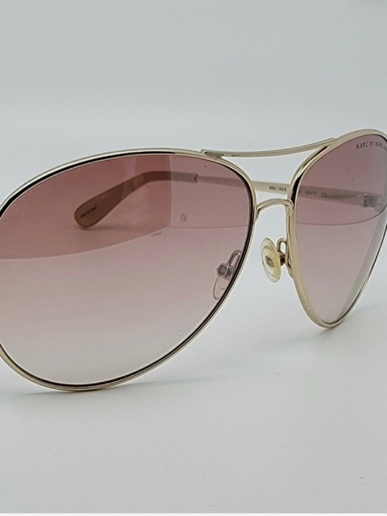 Marc by Marc Jacobs MMJ184/S J5GNO Gold Frame Brown Lens Aviator Sunglasses 60mm main image 5